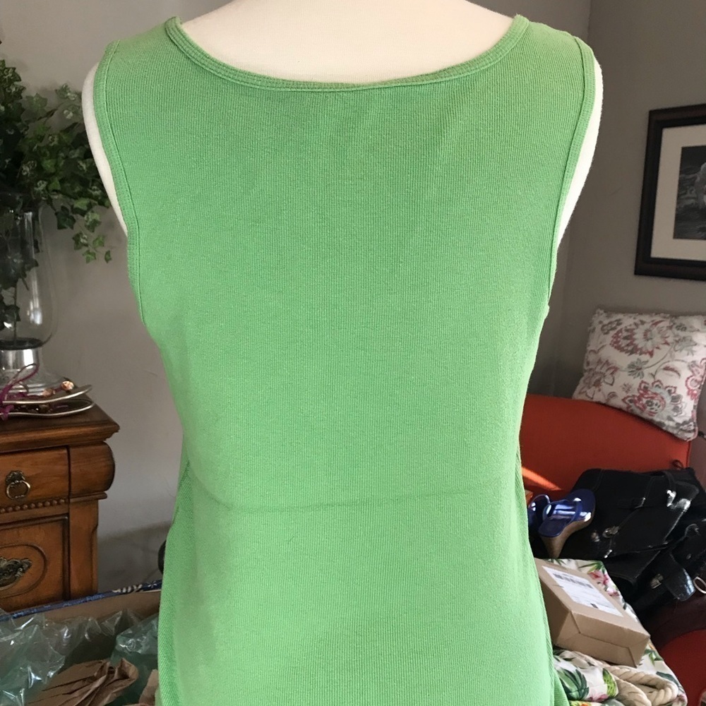 Green Ribbed Tank - Picture 3 of 4